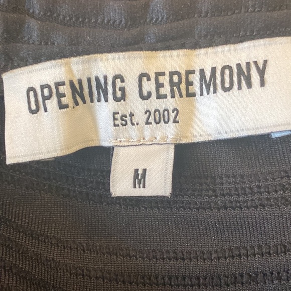 Opening Ceremony Ruffle Wavy Ribbed Black Skirt Size Medium - Picture 7 of 14